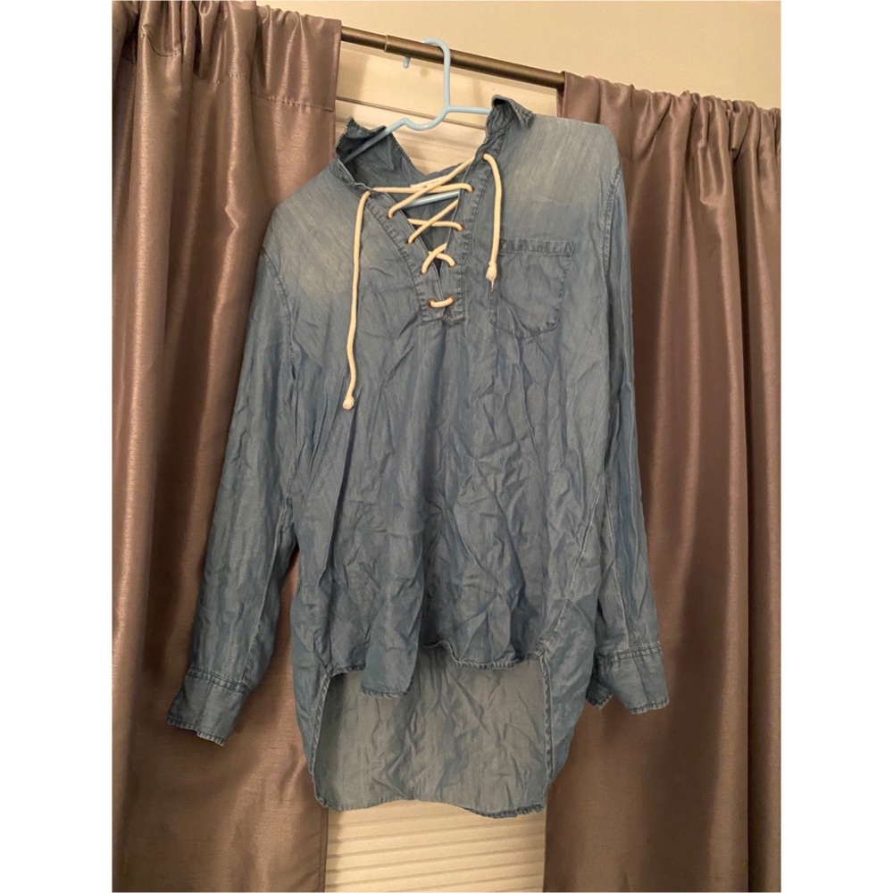 Beachlunchlounge Long Sleeve Denim Shirt